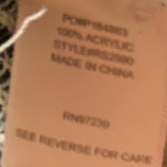 Almost Famous Tribal Fringe Cardigan Black Gray Aztec Pattern Size S - Picture 6 of 7